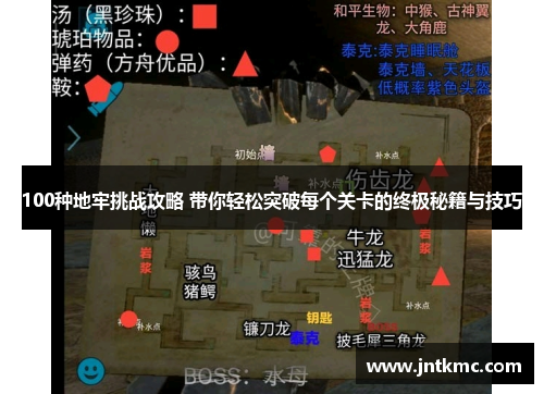 100种地牢挑战攻略 带你轻松突破每个关卡的终极秘籍与技巧